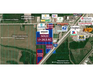 Plus de détails pour +/- 9 Acres I-10 W, Beaumont, TX 77705, Beaumont, TX - Terrain à vendre