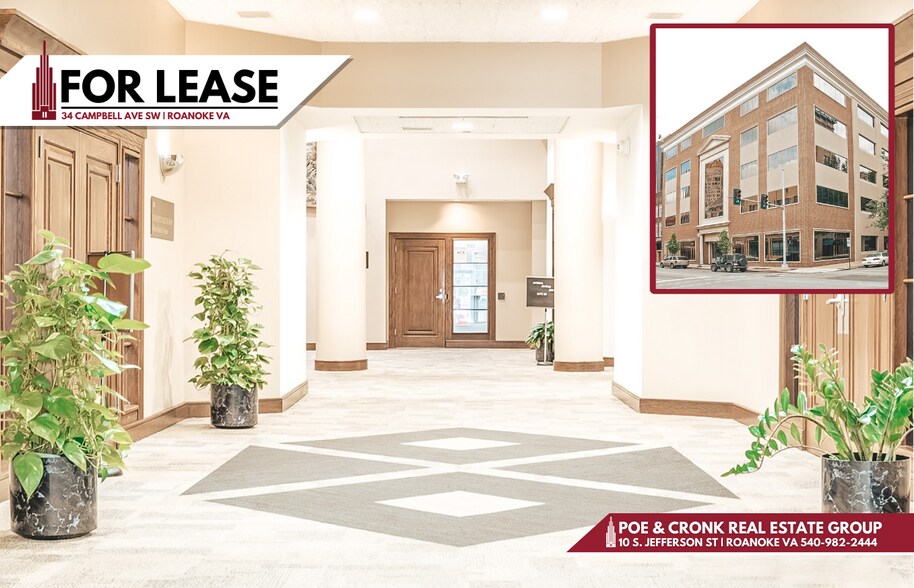 34 Campbell Ave SW, Roanoke, VA à louer - Photo du bâtiment - Image 1 de 7