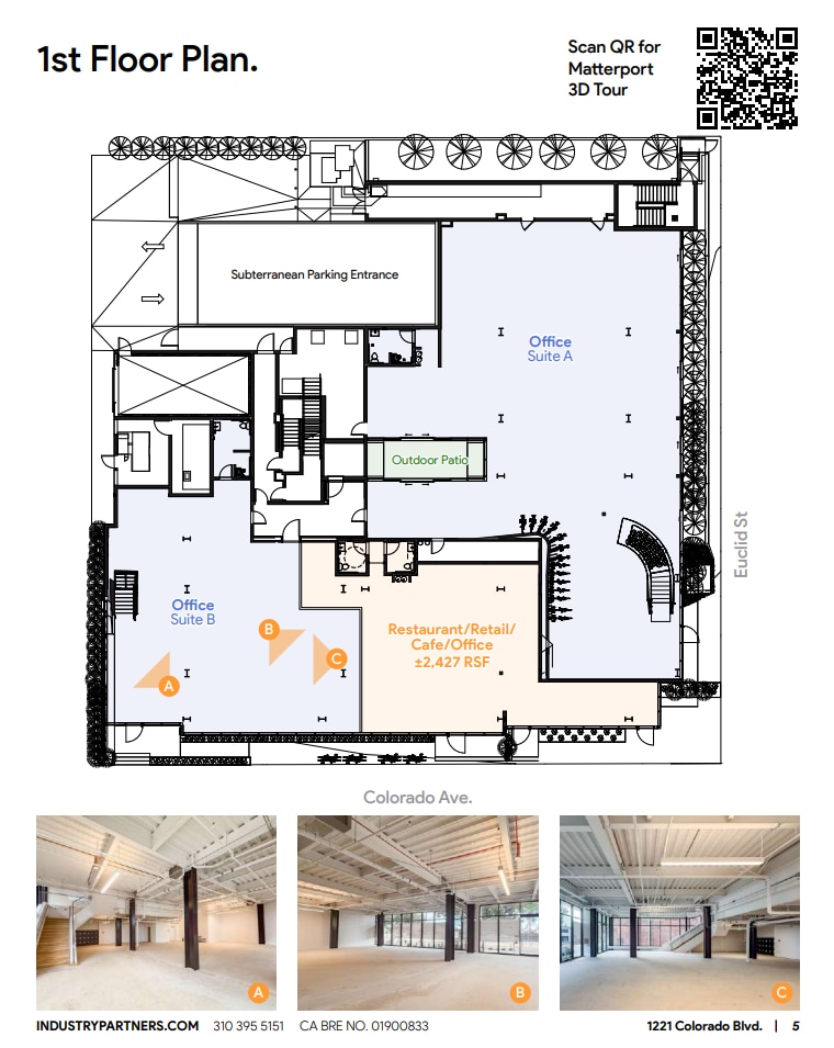 1221 Colorado Ave, Santa Monica, CA for lease Floor Plan- Image 1 of 3