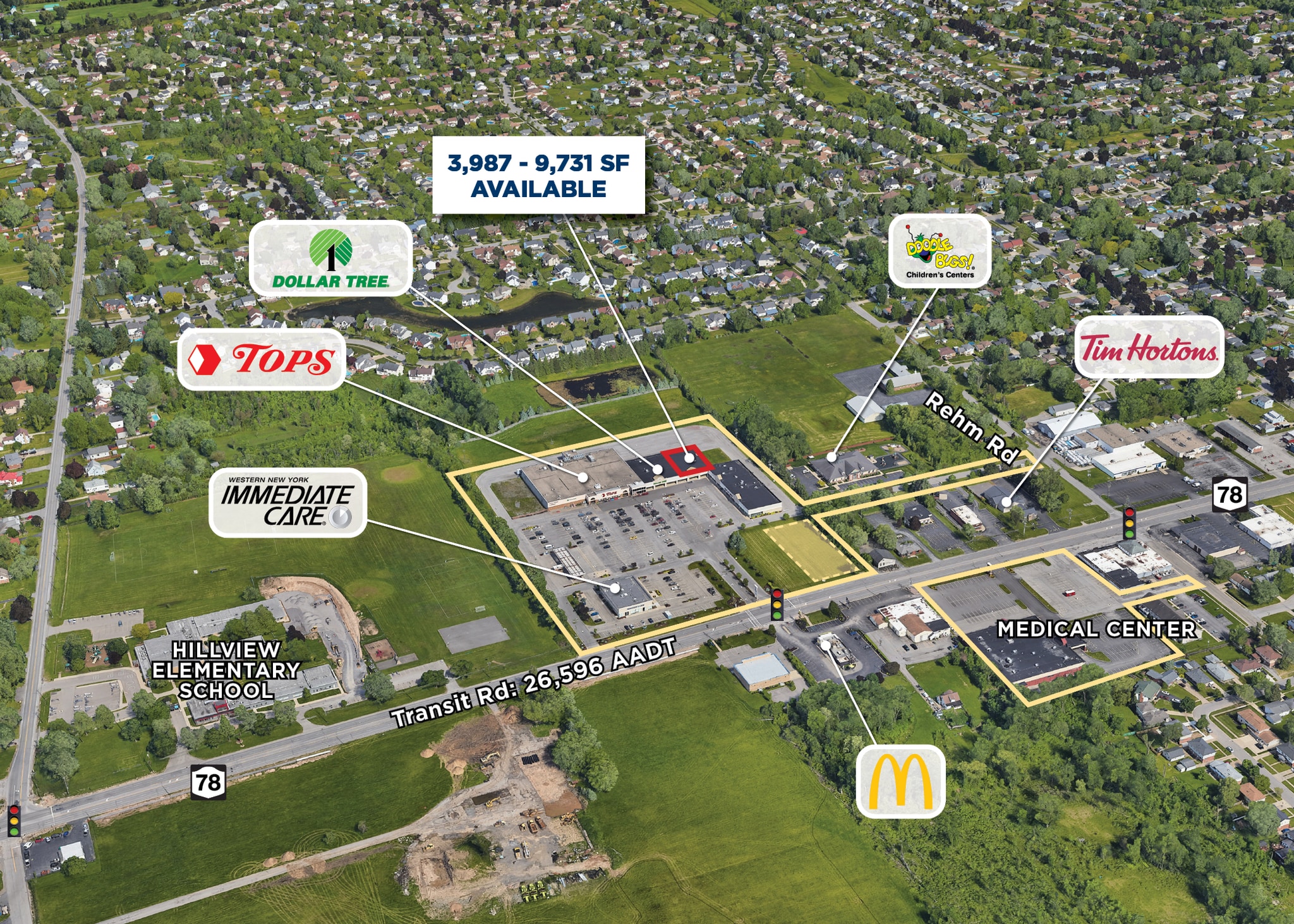 6363-6375 Transit Rd, Lancaster, NY à louer Photo du bâtiment- Image 1 de 2