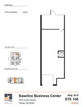 5024 S Ash Ave, Tempe, AZ for lease Floor Plan- Image 1 of 3