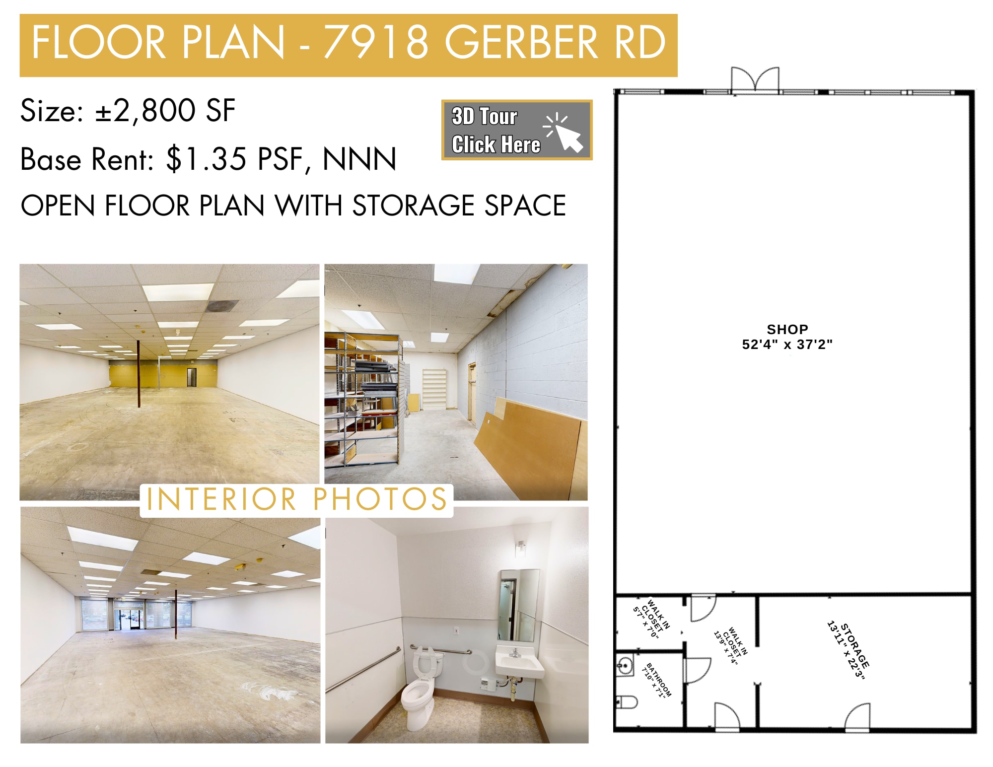 7802-7856 Gerber Rd, Sacramento, CA for lease Interior Photo- Image 1 of 3