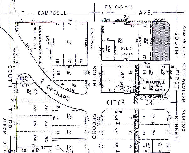272-274 E Campbell Ave, Campbell, CA for lease - Plat Map - Image 2 of 11