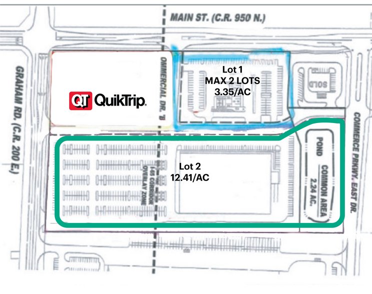 E. Main St. & N. Graham Rd., Greenwood, IN for sale - Site Plan - Image 2 of 3