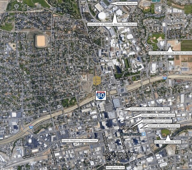 208 University Ter, Reno, NV à vendre - Aérien - Image 3 de 4