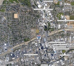208 University Ter, Reno, NV - AÉRIEN Vue de la carte
