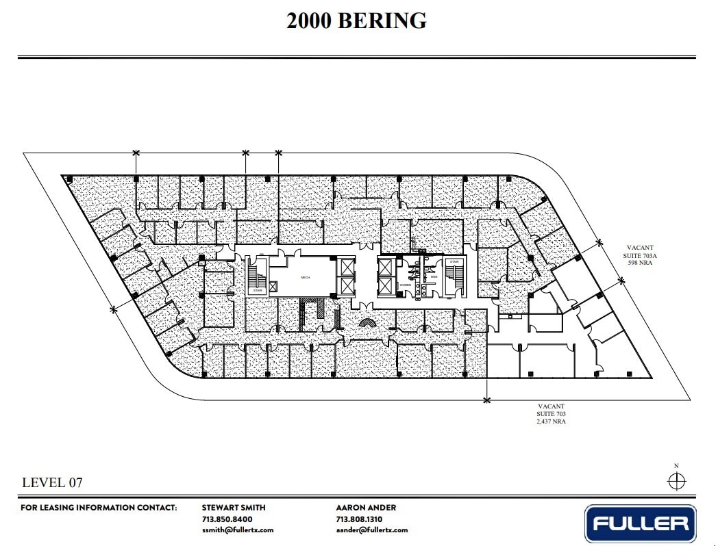 2000 Bering Dr, Houston, TX à louer Plan d’étage- Image 1 de 1