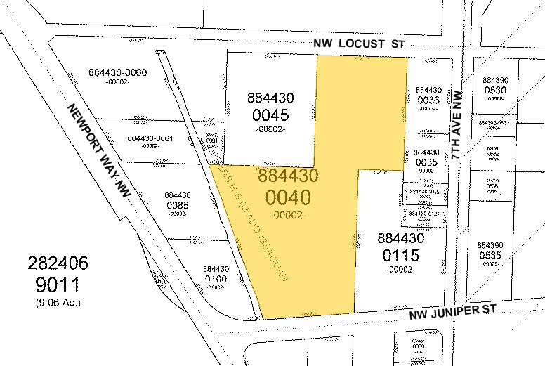 780 NW Juniper St, Issaquah, WA à vendre - Plan cadastral - Image 3 de 3