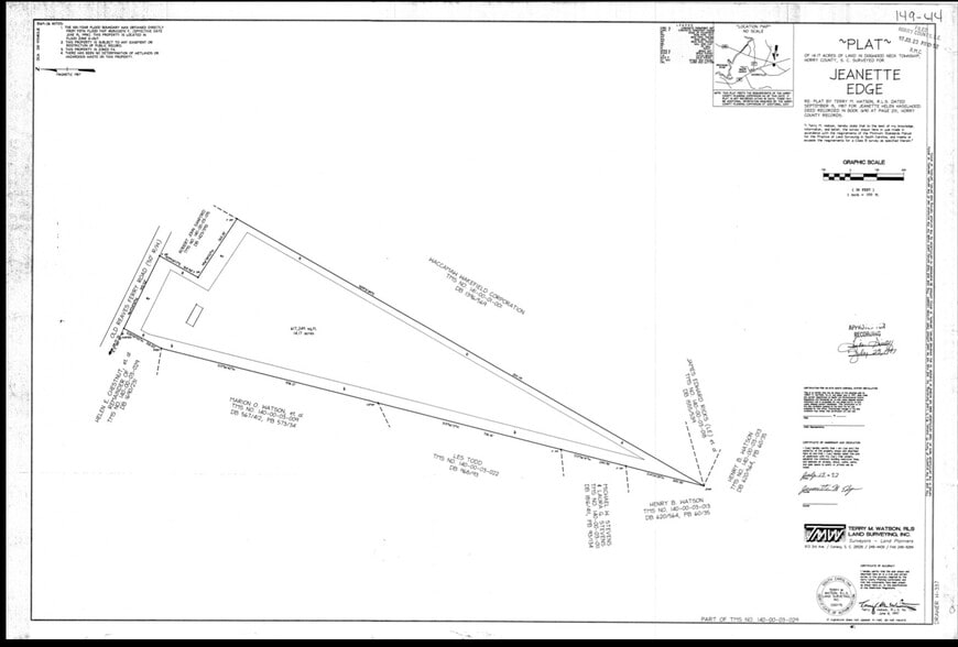 8426 Old Reaves Ferry Rd, Conway, SC à vendre - Plan cadastral - Image 3 de 12