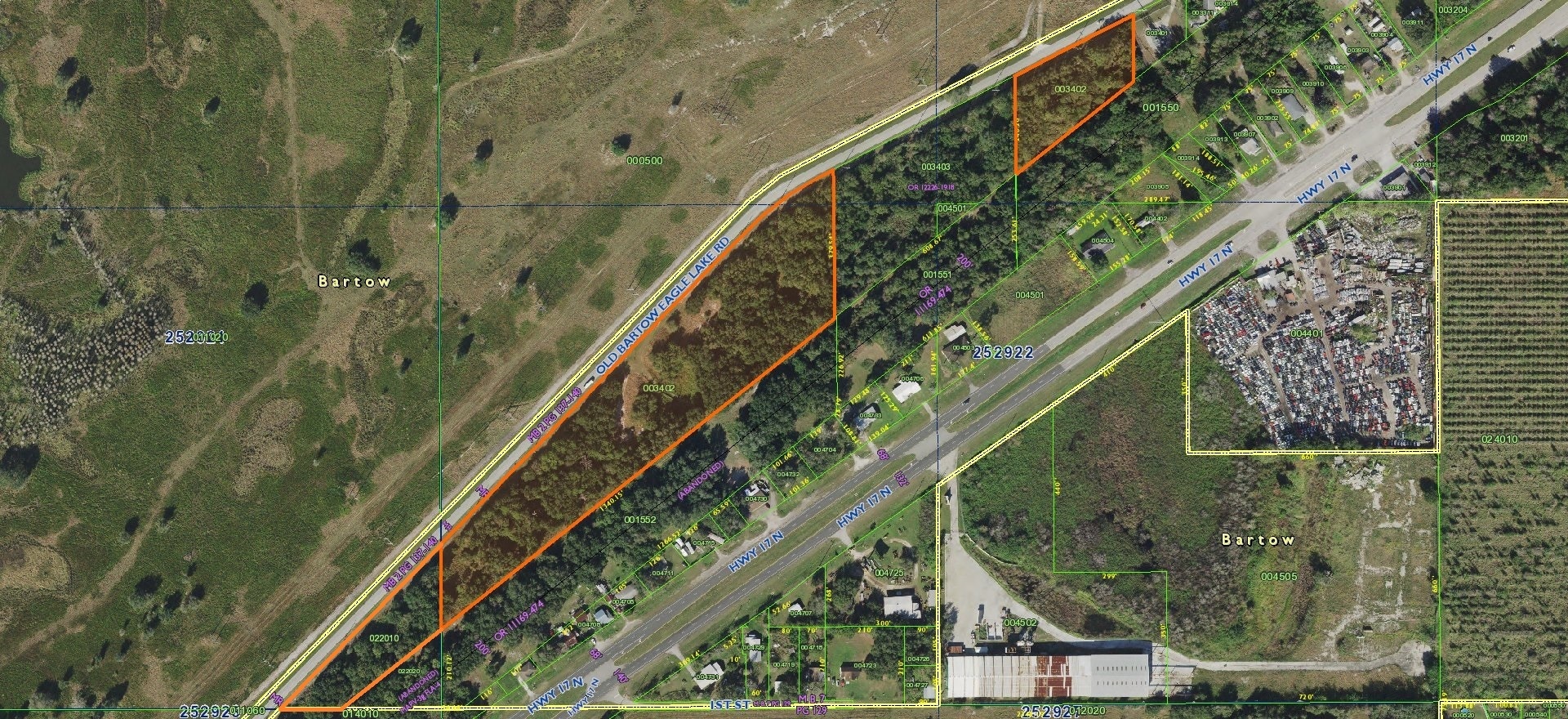 0 Old Bartow Eagle Lake, Bartow, FL for sale Aerial- Image 1 of 2