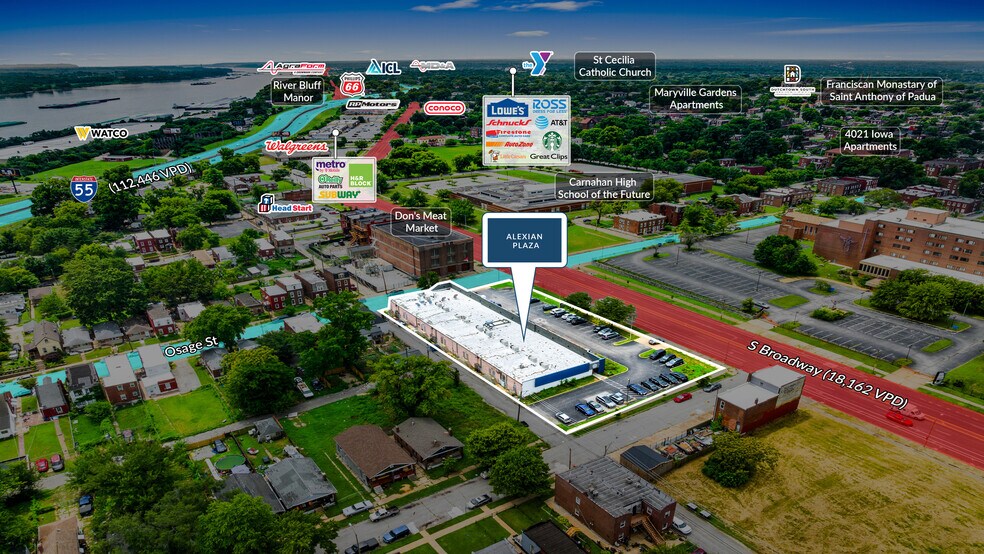 3934-3956 S Broadway, Saint Louis, MO à vendre - Photo du bâtiment - Image 3 de 5