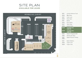 Archibald Ave, Rancho Cucamonga, CA for lease Site Plan- Image 1 of 1