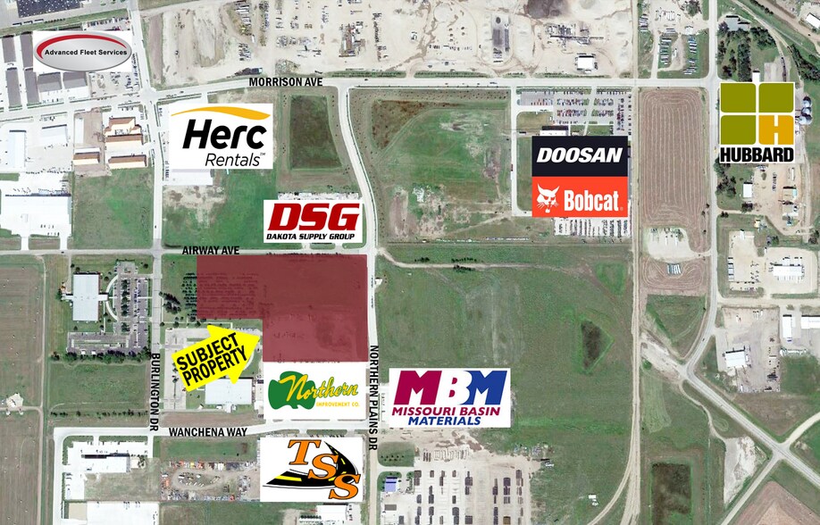 3207 Airway Ave, Bismarck, ND à vendre - Aérien - Image 1 de 1