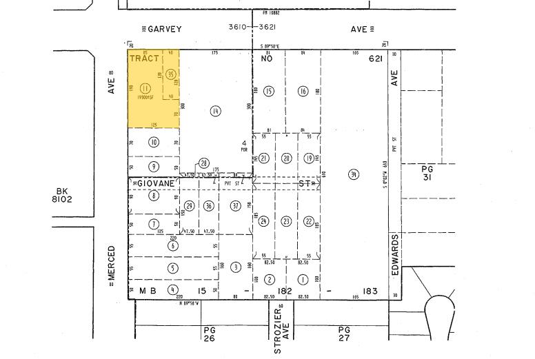 10004 Garvey Ave, El Monte, CA à vendre - Plan cadastral - Image 3 de 3