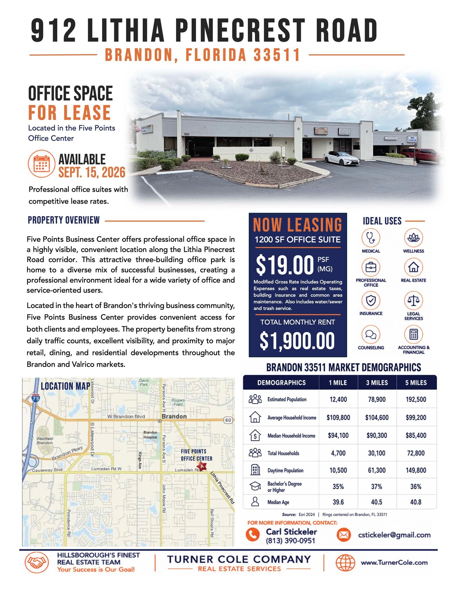 910-918 Lithia Pinecrest Rd, Brandon, FL for lease Interior Photo- Image 1 of 2