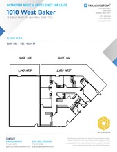 1010 W Baker Rd, Baytown, TX for lease Floor Plan- Image 2 of 2