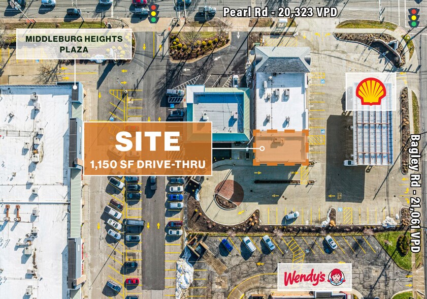 7250 Pearl Rd, Middleburg Heights, OH à louer - Aérien - Image 2 de 3