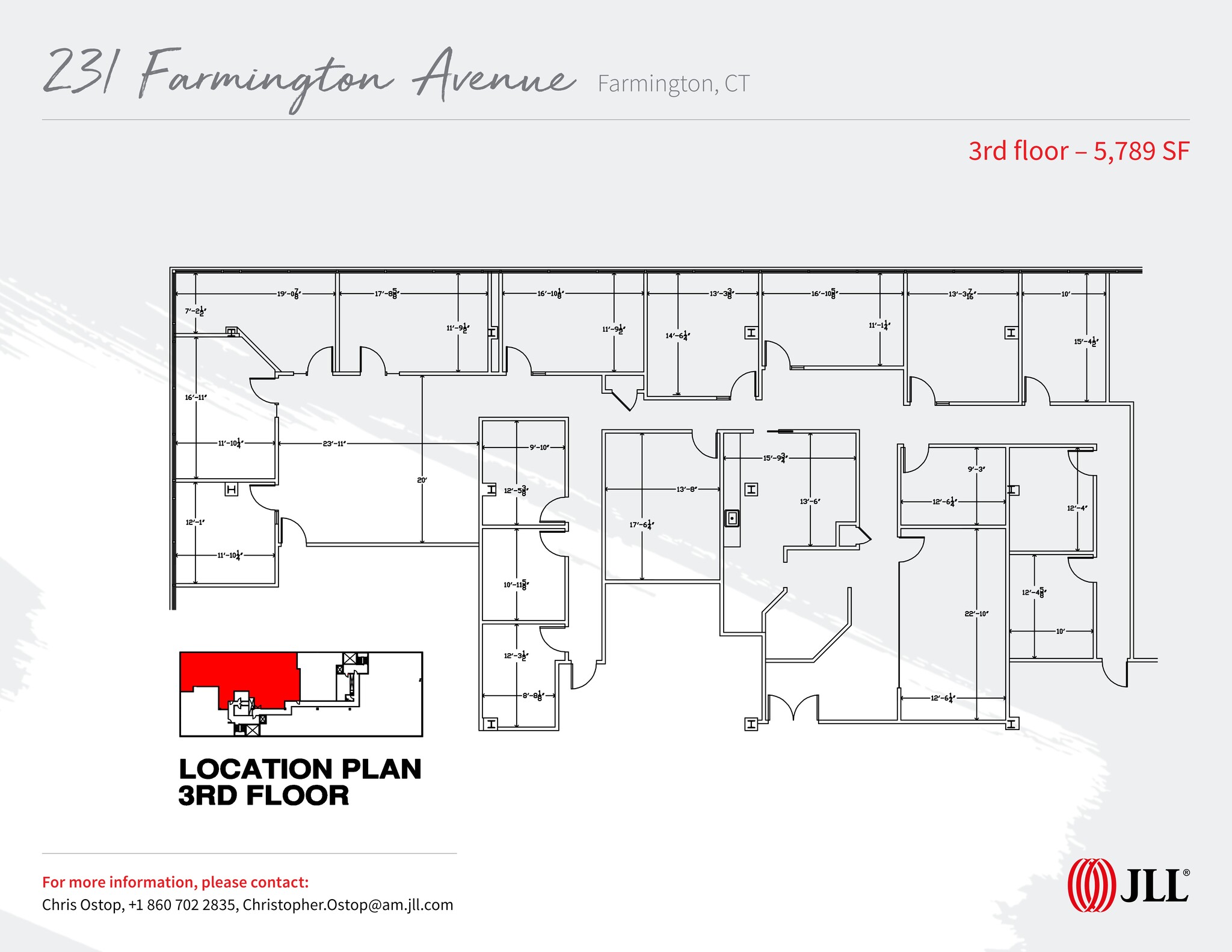 231 Farmington Ave, Farmington, CT à louer Plan de site- Image 1 de 1