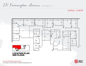 231 Farmington Ave, Farmington, CT à louer Plan de site- Image 1 de 1