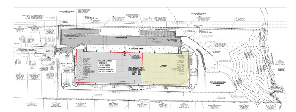 227 Promenade Pky, Fayetteville, GA for lease - Site Plan - Image 2 of 4