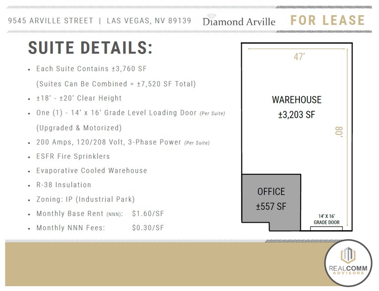 9545 Arville St, Las Vegas, NV à louer - Photo du bâtiment - Image 3 de 6