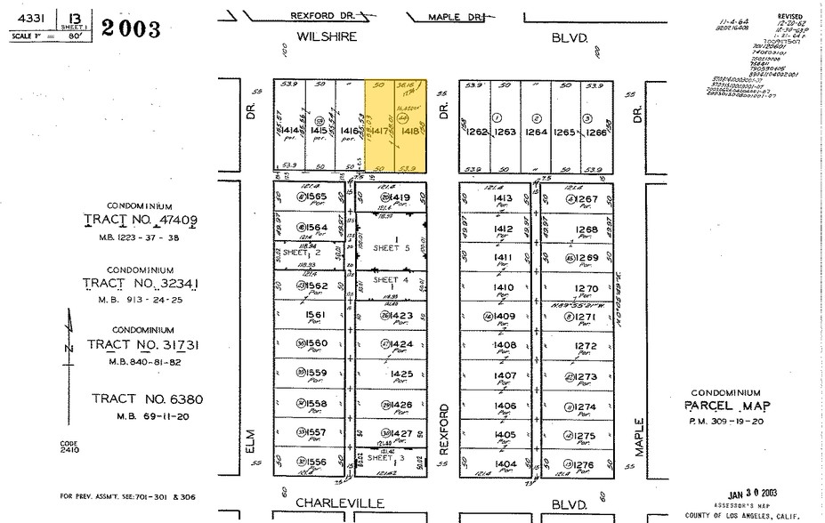 9300 Wilshire Blvd, Beverly Hills, CA for lease - Plat Map - Image 2 of 23