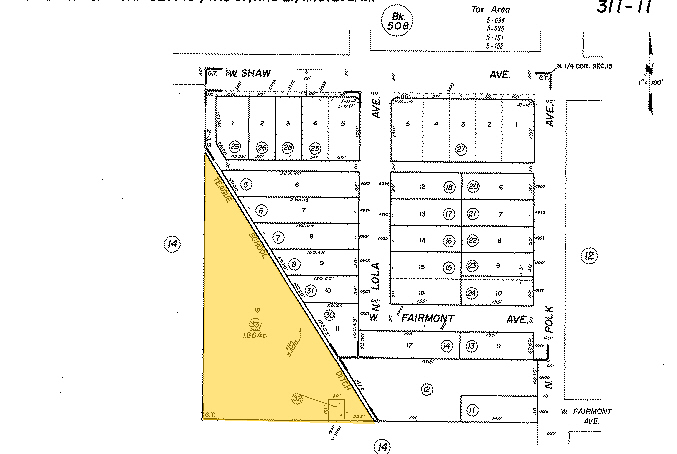 5595 W Shaw Ave, Fresno, CA for sale Plat Map- Image 1 of 2