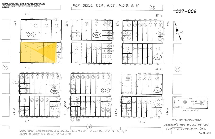 2101 K St, Sacramento, CA à vendre - Plan cadastral - Image 1 de 1