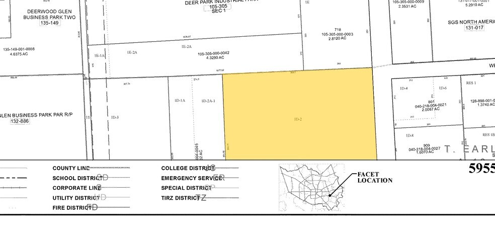 900 Georgia Ave, Deer Park, TX à louer - Plan cadastral - Image 2 de 6