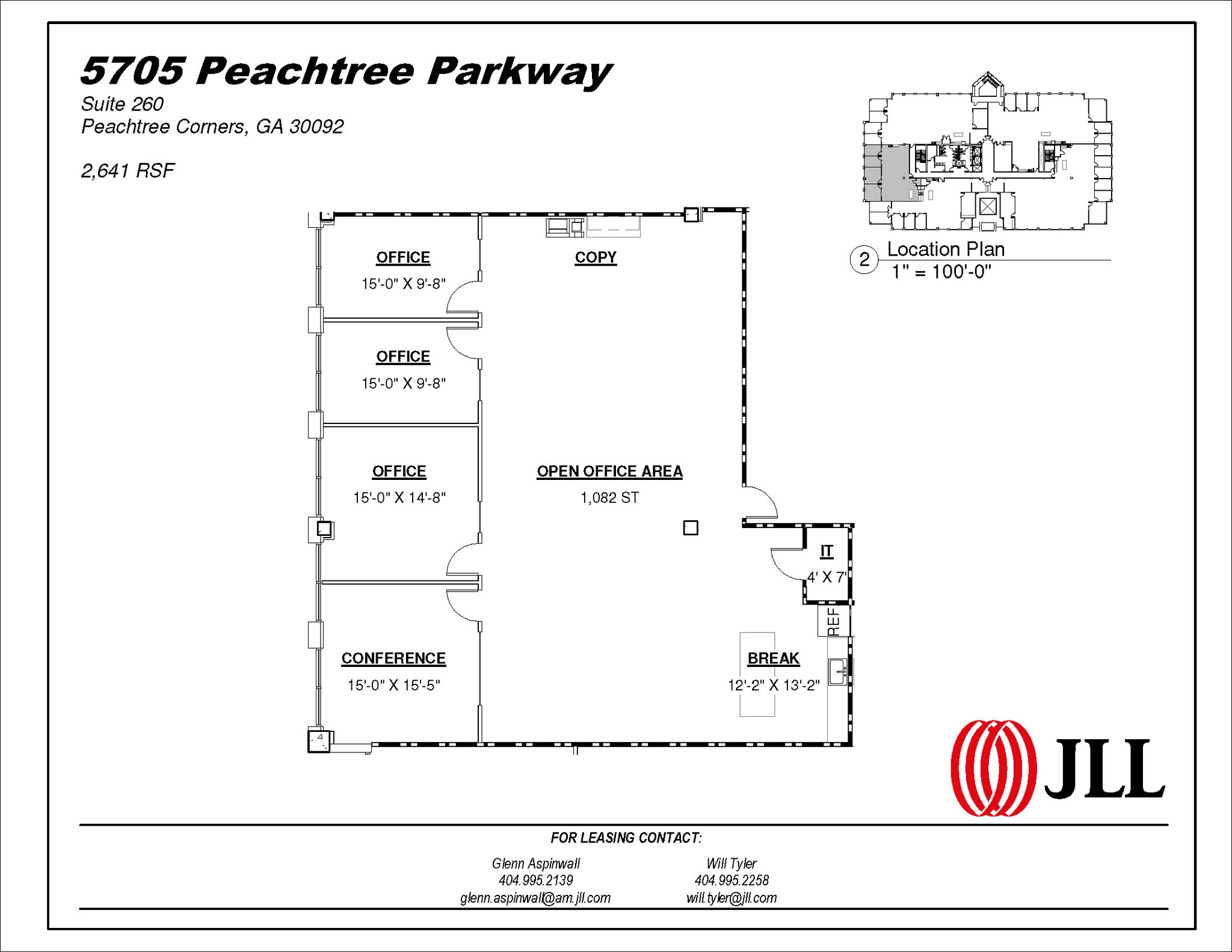 5707 Peachtree Pky, Peachtree Corners, GA for lease Floor Plan- Image 1 of 2