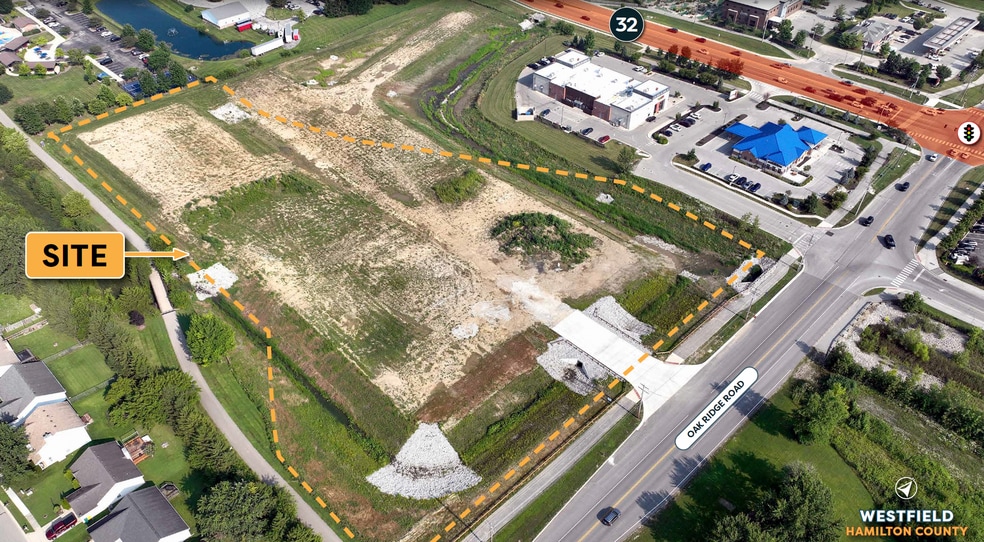 Oak Ridge & State Road 32 Rd, Westfield, IN for sale - Aerial - Image 3 of 3