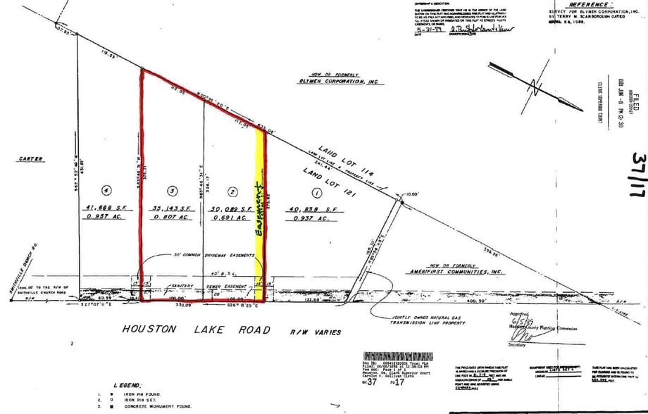 341 S Houston Lake Rd, Warner Robins, GA à vendre - Plan cadastral - Image 2 de 4
