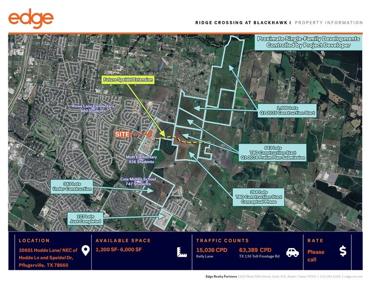 20601 Hodde Lane and Speidel dr, Pflugerville, TX à louer - Photo du bâtiment - Image 3 de 4