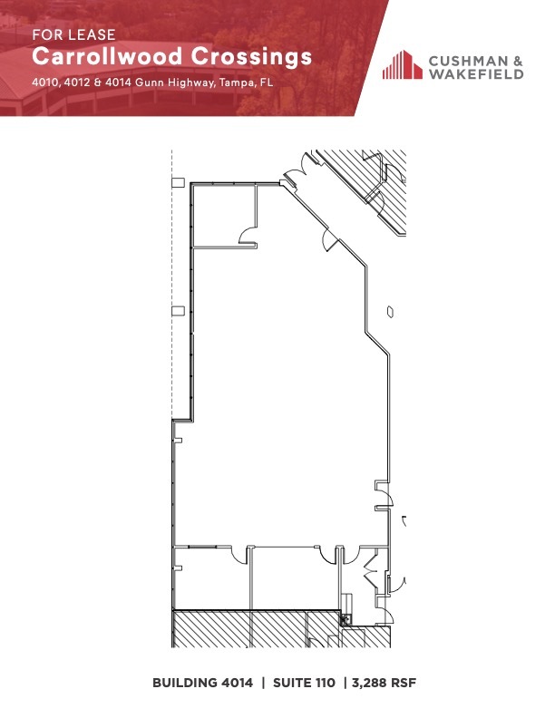 4010 Gunn Hwy, Tampa, FL à louer Plan d’étage- Image 1 de 1