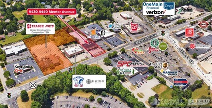 9430-9440 Mentor Ave, Mentor, OH - Aérien  Vue de la carte