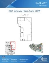 2033 Gateway Pl, San Jose, CA à louer Plan d’étage- Image 1 de 1