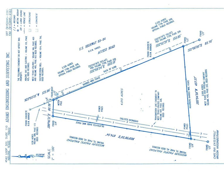 5126 S Clack St, Abilene, TX à vendre - Plan cadastral - Image 3 de 4
