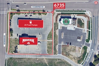 6735 N Carefree Cir, Colorado Springs, CO - Aerial map view - Image1