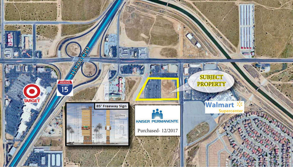 Swc Of Main St & Escondido Ave, Hesperia, CA for sale - Aerial - Image 1 of 1