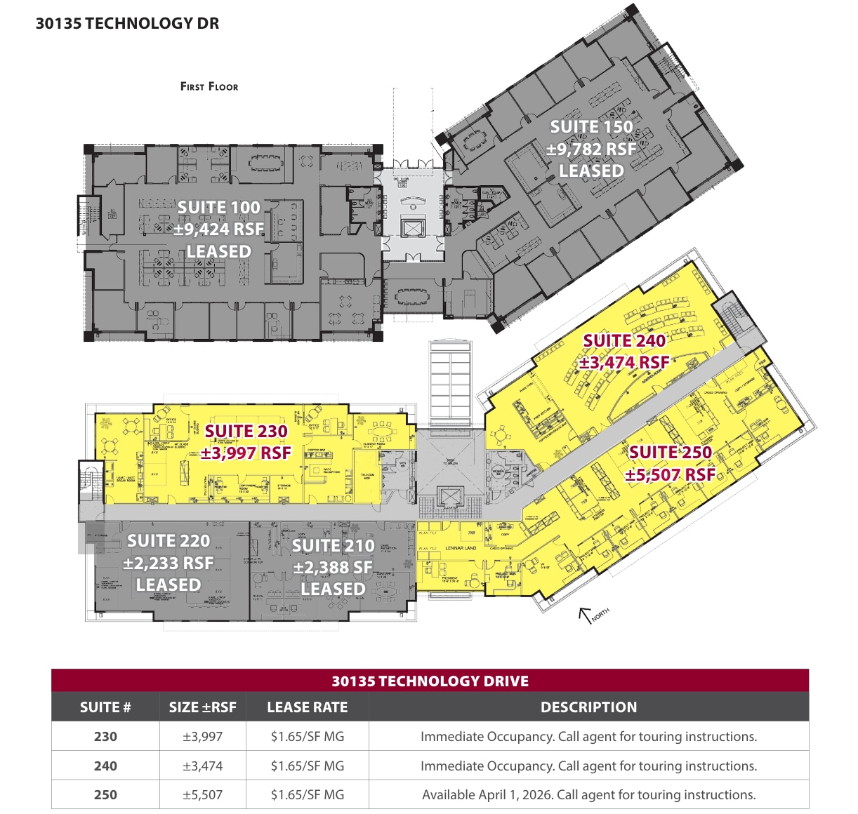 30111 Technology Dr, Murrieta, CA à louer Plan d’étage- Image 1 de 1