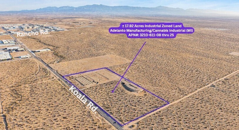 Koala Rd. and Air Expy, Adelanto, CA à vendre - Photo du bâtiment - Image 2 de 4