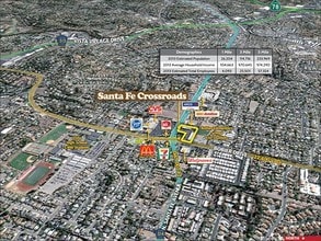 1450 N Santa Fe Ave, Vista, CA - Aérien  Vue de la carte