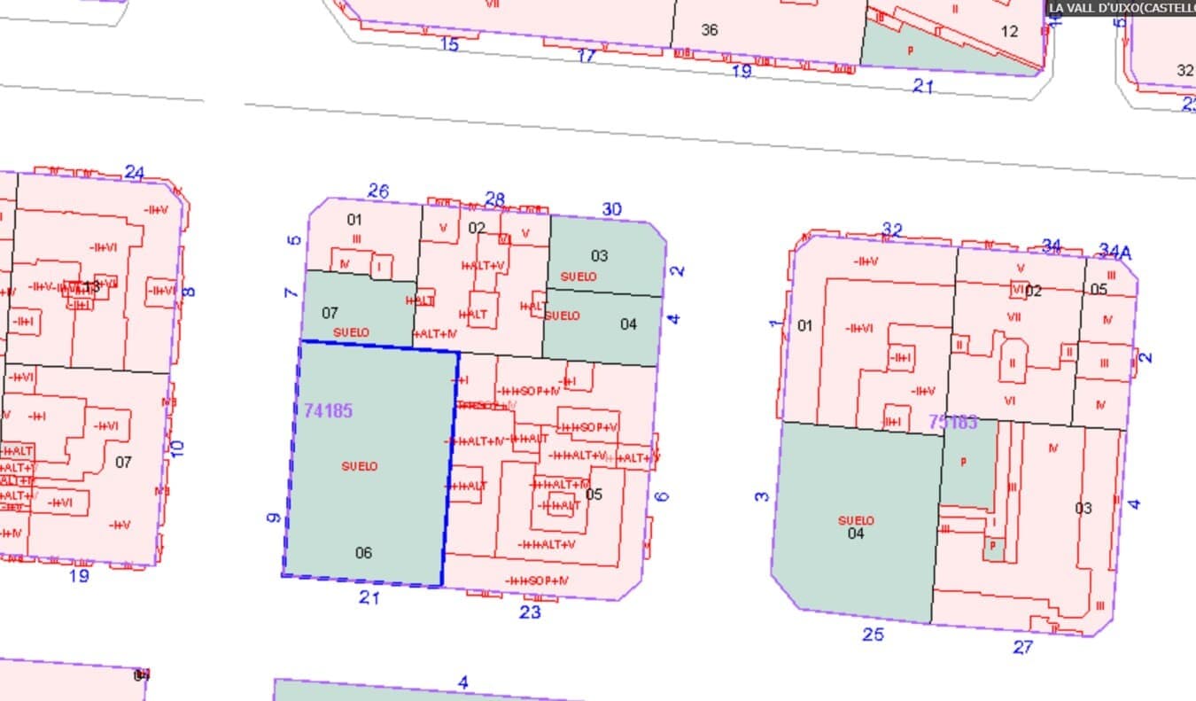 Carrer de Vicente Peirats Montón, La Vall d'Uixó, Castellón for sale Plat Map- Image 1 of 2