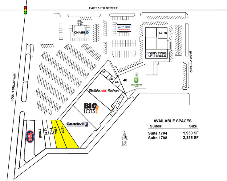 1700 S Broadway Ave, Edmond, OK à louer - Plan de site - Image 3 de 3