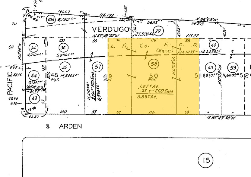 435 Arden Ave, Glendale, CA à vendre - Plan cadastral - Image 1 de 1