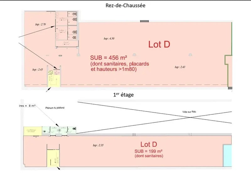 Bureau dans Vénissieux à louer - Plan d’étage - Image 2 de 9
