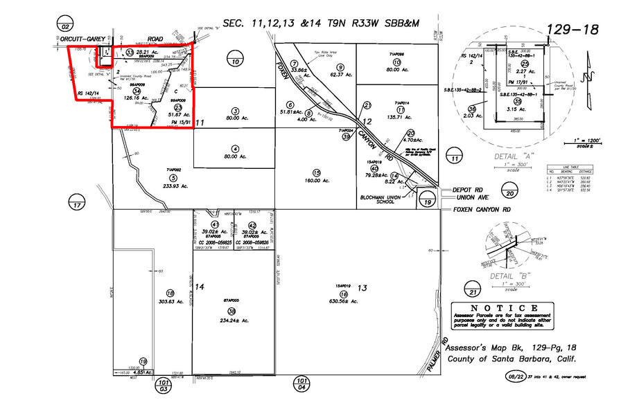 3840 Orcutt Garey Rd, Santa Maria, CA à vendre - Plan cadastral - Image 2 de 10