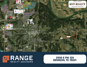 2550 120, Denison, TX - Aérien  Vue de la carte