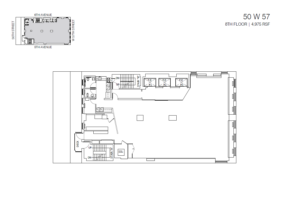 50 W 57th St, New York, NY à louer Plan d’étage- Image 1 de 1