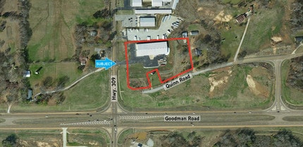 3350 Highway 309 N, Byhalia, MS - Aerial  map view